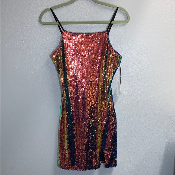 New 🔥 Ktk Sequin Mini Dress Size Small - Picture 2 of 11